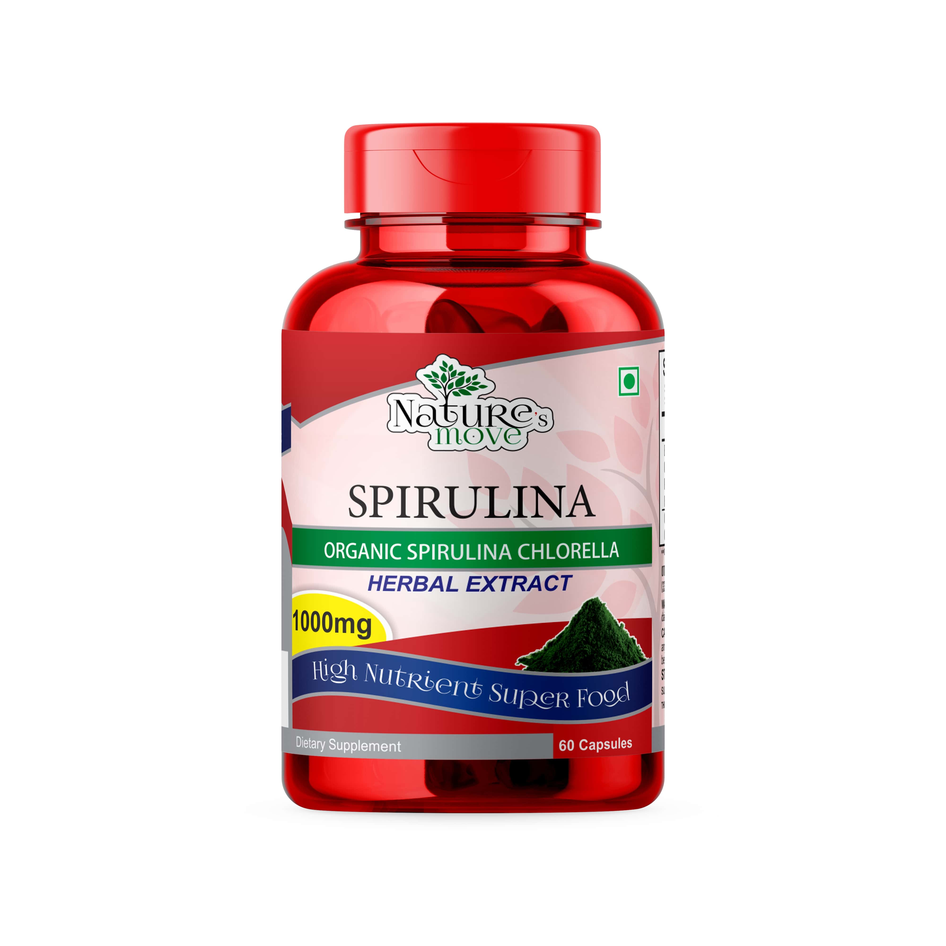 Nature's Move Spirulina 1000mg 